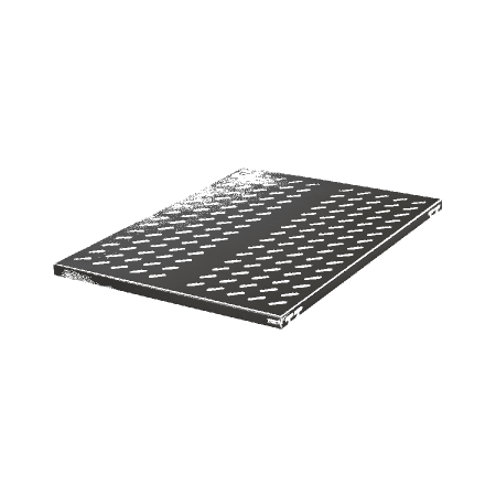 Полка стационарная широкая 19"                    0,5U, Ш482хГ650мм, черная
