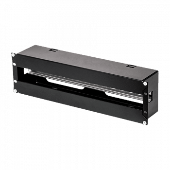 Панель 19" с DIN-рейкой                    3U, черная