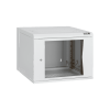 19" Настенный шкаф 12U                    Ш600хГ620мм, стеклянная дверь, серый