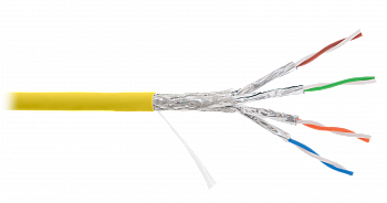 NKL 4375C-YL                    Кабель NIKOLAN S/FTP, 4 пары, Кат.7a, 23 AWG, внутренний, LSZH, 500м