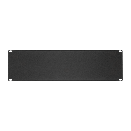 Заглушка фронтальная 19"                    3U, черная